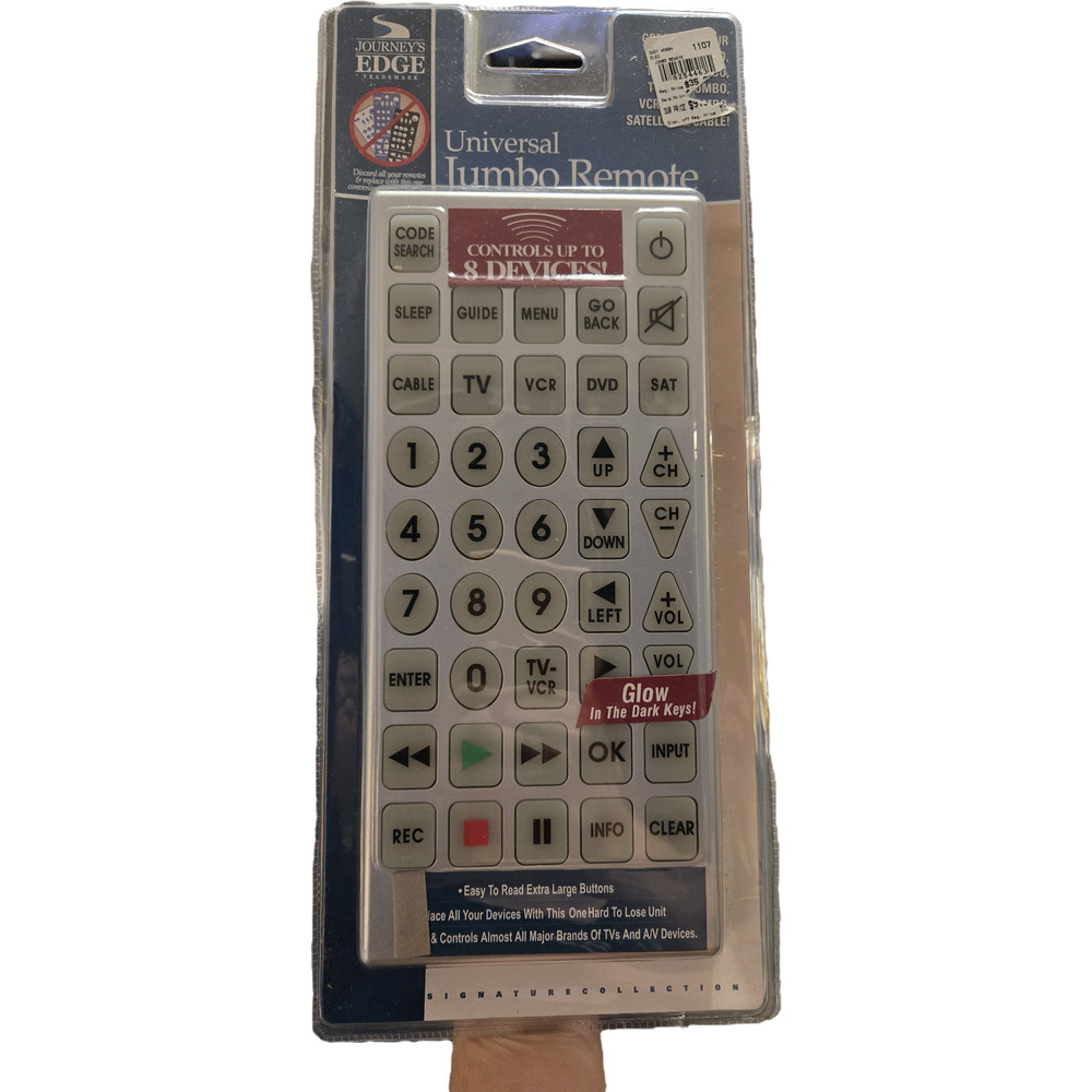Journey's Edge Universal Jumbo Remote — Signature Selection (New in Box)
